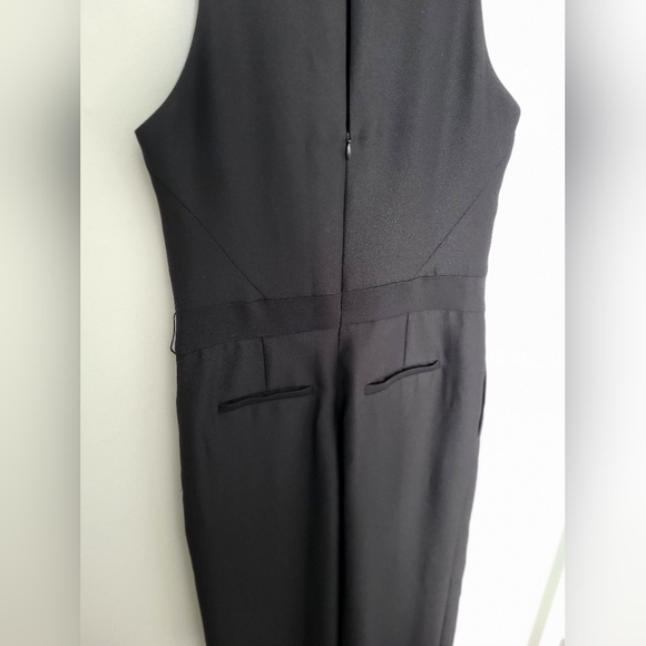 Banana Republic Women Sleeveless Wide Leg Pleated Pockets Cropped Jumper 0P - Picture 6 of 12